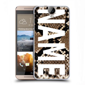Пластиковый чехол на HTC One E9+ с принтом NAME