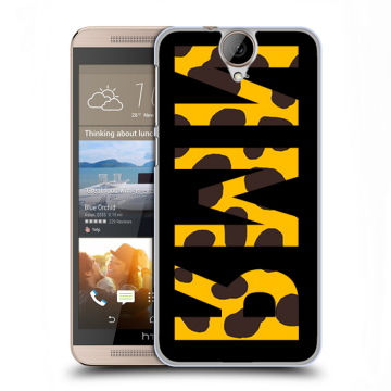 Пластиковый чехол на HTC One E9+ с принтом ИМЯ