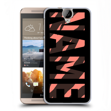 Пластиковый чехол на HTC One E9+ с принтом NAME