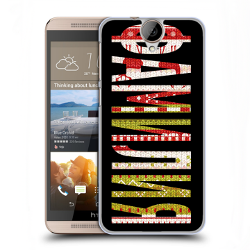 Пластиковый чехол на HTC One E9+ с принтом ФАМИЛИЯ