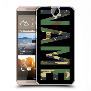 Пластиковый чехол на HTC One E9+ с принтом NAME