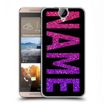 Пластиковый чехол на HTC One E9+ с принтом NAME