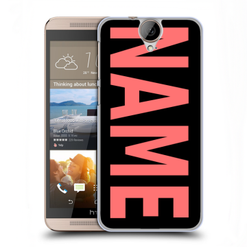 Пластиковый чехол на HTC One E9+ с принтом NAME