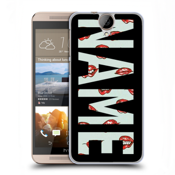 Пластиковый чехол на HTC One E9+ с принтом NAME