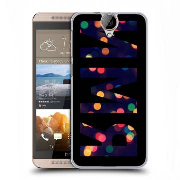 Пластиковый чехол на HTC One E9+ с принтом ИМЯ