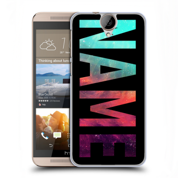 Пластиковый чехол на HTC One E9+ с принтом NAME