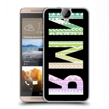 Пластиковый чехол на HTC One E9+ с принтом ИМЯ