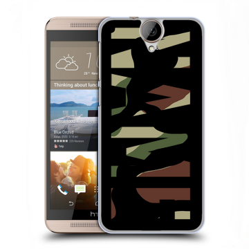 Пластиковый чехол на HTC One E9+ с принтом NAME