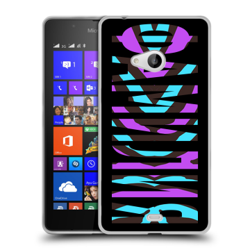 Силиконовый чехол на Microsoft Lumia 540 с принтом ФАМИЛИЯ