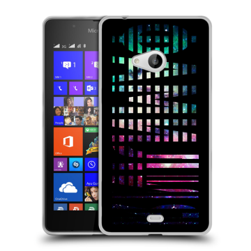 Силиконовый чехол на Microsoft Lumia 540 с принтом ФАМИЛИЯ