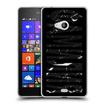 Силиконовый чехол на Microsoft Lumia 540 с принтом ФАМИЛИЯ