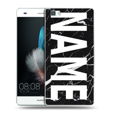 Силиконовый чехол на Huawei P8 Lite с принтом NAME