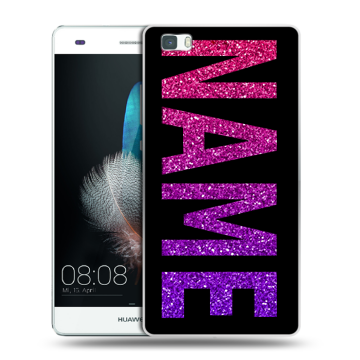 Силиконовый чехол на Huawei P8 Lite с принтом NAME