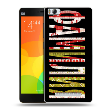 Пластиковый чехол на Xiaomi Mi4i с принтом ФАМИЛИЯ