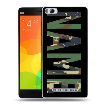 Пластиковый чехол на Xiaomi Mi4i с принтом NAME