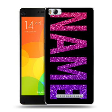 Пластиковый чехол на Xiaomi Mi4i с принтом NAME