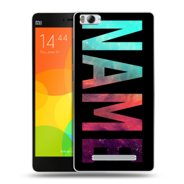 Пластиковый чехол на Xiaomi Mi4i с принтом NAME