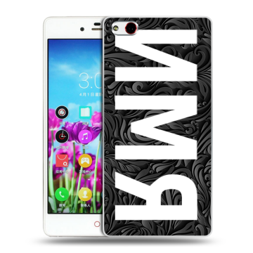 Силиконовый чехол на ZTE Nubia Z9 Max с принтом ИМЯ