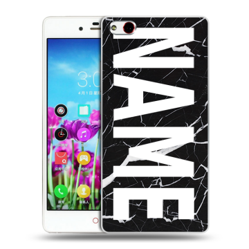 Силиконовый чехол на ZTE Nubia Z9 Max с принтом NAME