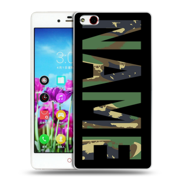 Силиконовый чехол на ZTE Nubia Z9 Max с принтом NAME