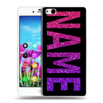 Силиконовый чехол на ZTE Nubia Z9 Max с принтом NAME