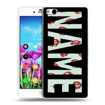 Силиконовый чехол на ZTE Nubia Z9 Max с принтом NAME