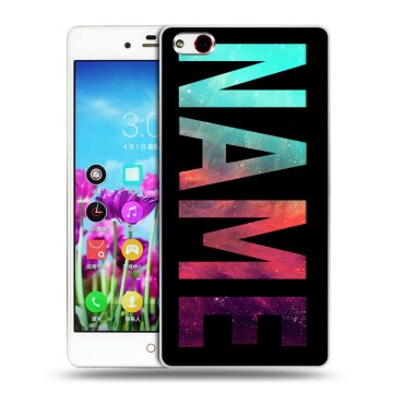 Силиконовый чехол на ZTE Nubia Z9 Max с принтом NAME