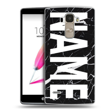 Силиконовый чехол на LG G4 Stylus с принтом NAME