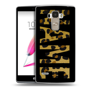 Силиконовый чехол на LG G4 Stylus с принтом NAME