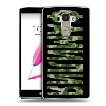 Силиконовый чехол на LG G4 Stylus с принтом ФАМИЛИЯ