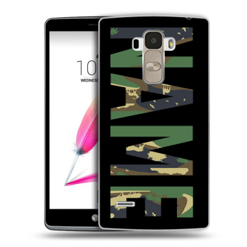 Силиконовый чехол на LG G4 Stylus с принтом NAME