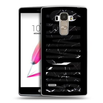Силиконовый чехол на LG G4 Stylus с принтом ФАМИЛИЯ