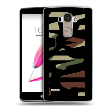 Силиконовый чехол на LG G4 Stylus с принтом NAME