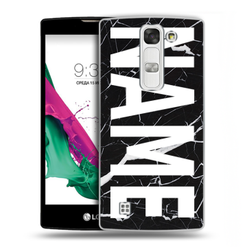 Силиконовый чехол на LG G4c с принтом NAME