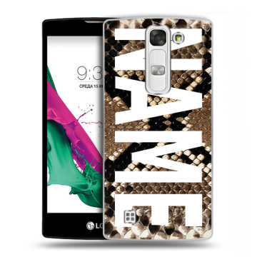 Силиконовый чехол на LG G4c с принтом NAME