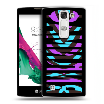 Силиконовый чехол на LG G4c с принтом ФАМИЛИЯ