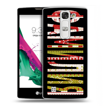 Силиконовый чехол на LG G4c с принтом ФАМИЛИЯ