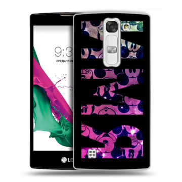 Силиконовый чехол на LG G4c с принтом ИМЯ