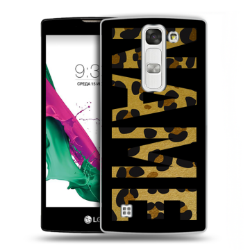 Силиконовый чехол на LG G4c с принтом NAME