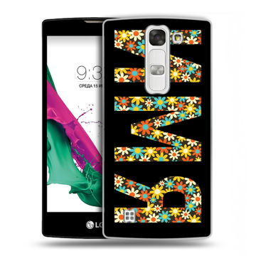 Силиконовый чехол на LG G4c с принтом ИМЯ