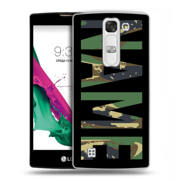 Силиконовый чехол на LG G4c с принтом NAME