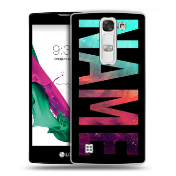 Силиконовый чехол на LG G4c с принтом NAME