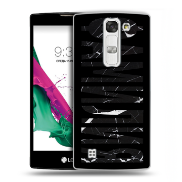 Силиконовый чехол на LG G4c с принтом ФАМИЛИЯ