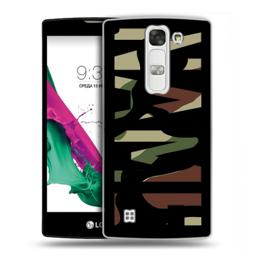 Силиконовый чехол на LG G4c с принтом NAME