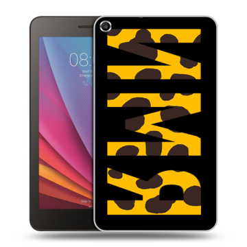 Силиконовый чехол на Huawei MediaPad T1 7.0 с принтом ИМЯ