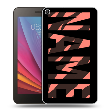 Силиконовый чехол на Huawei MediaPad T1 7.0 с принтом NAME