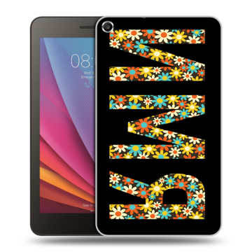 Силиконовый чехол на Huawei MediaPad T1 7.0 с принтом ИМЯ