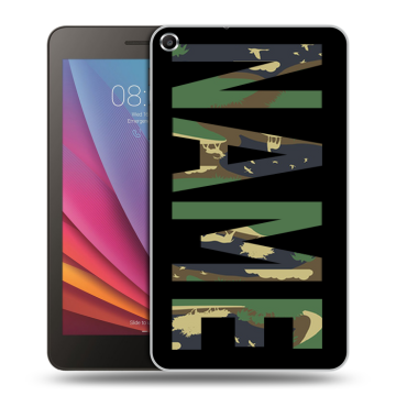 Силиконовый чехол на Huawei MediaPad T1 7.0 с принтом NAME