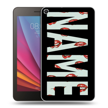 Силиконовый чехол на Huawei MediaPad T1 7.0 с принтом NAME