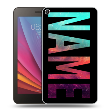 Силиконовый чехол на Huawei MediaPad T1 7.0 с принтом NAME